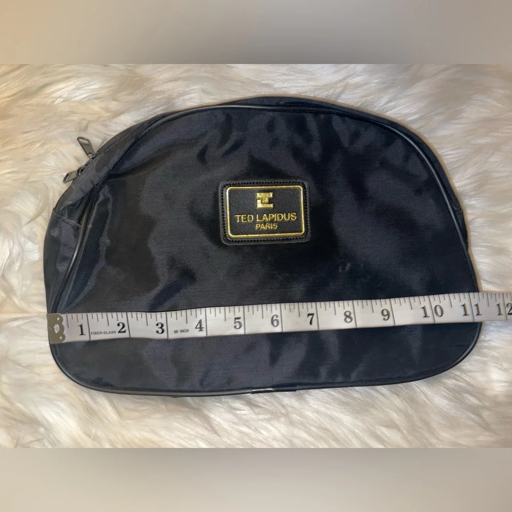Ted Lapidus, Paris, Makeup Case Black Gold Label 80s - Picture 5 of 9